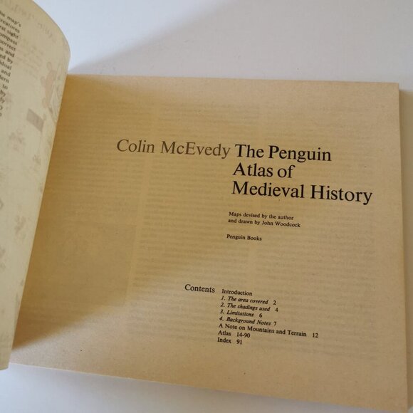 1990s Penguin Book of Medieval History by Colin McEvedy Historical Maps Empires - Picture 5 of 10